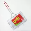 ASI COLLECTION grillrooster 34x22cm verchroomd staal met houten handgrepen