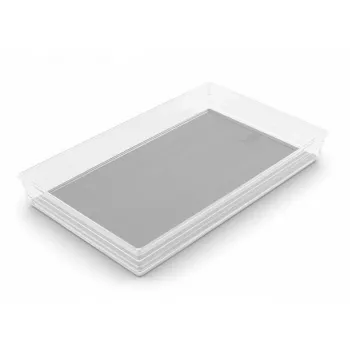 KIS box Sistemo organizer 9 39 x 24 x 5 cm transparant/lichtgrijs
