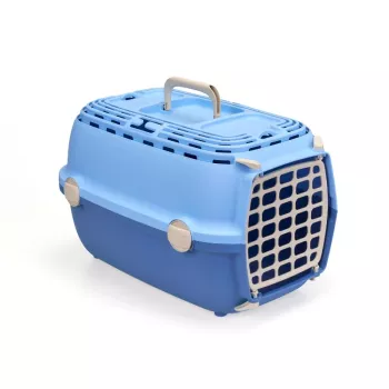 STEFANPLAST transportbox Horizon 1 met kunststof deur 48x32x30 cm lichtblauw/blauw