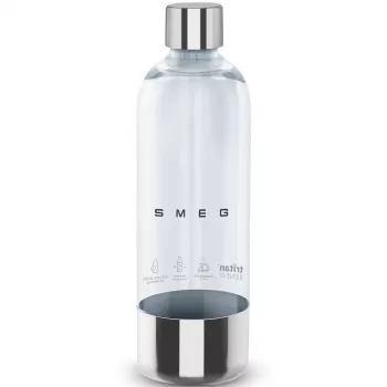 SMEG SKSB01 vervangfles voor sodamaker SKC01, 1 liter, PET-kunststof, transparant