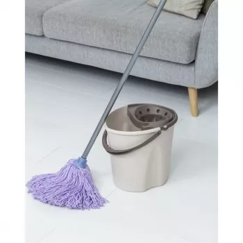 Tatay Ecohome Afvalbak 12 L met drukknop, grijs (151104106)