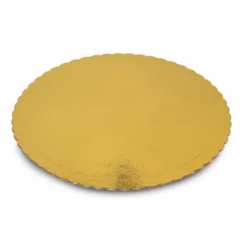 GUARDINI Easy Bake papieren cakevormen goud 32 cm 2 st.