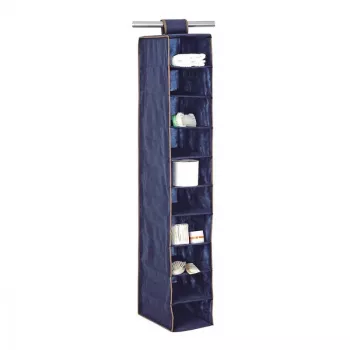 ORDINETT 10 vakkenorganizer 20x29x120 cm blauw