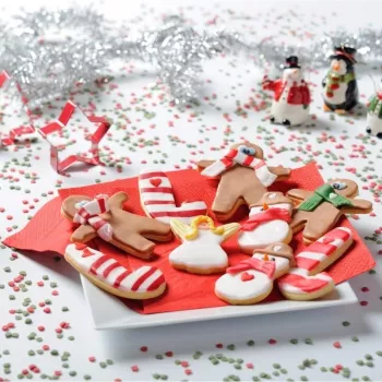 GUARDINI peperkoek bakvorm set met 4 stuks in blister 28 x 19 x 2 cm