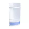 TATAY hoekrek met lade in blauw kristal | wandgemonteerde badkameropberg