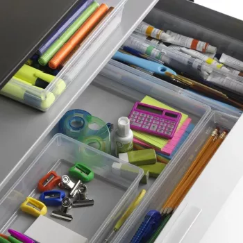 KIS Box Sistemo organizer 8, 37,5 x 15 x 5 cm, transparant/lichtgrijs