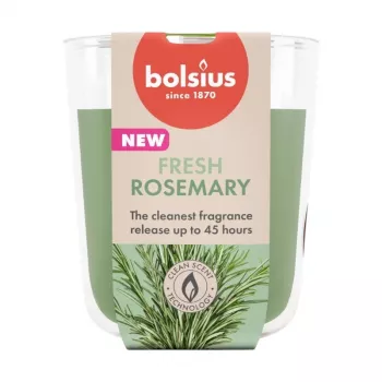 BOLSIUS True Scents rozemarijn geurkaars in glas, 80x73 mm