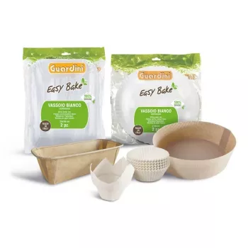 GUARDINI Easy Bake Bio ronde bakpapier vormen Ø34cm wit 2-delige set