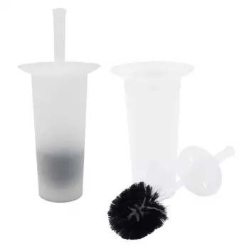SAUBER toiletborstel met houder Frost