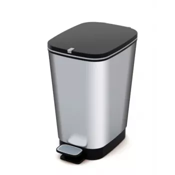 KIS Pedal Bucket Metallic Chic Bin M 25L staal