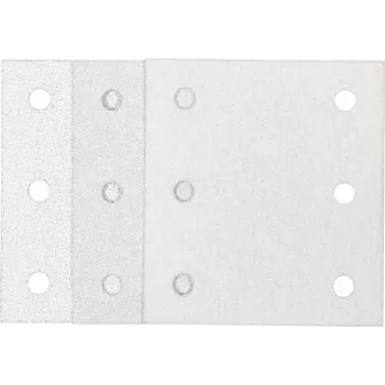 Makita 192352-4 schuurpapier-set, 10-delig, korrels P60/P100/P150, 102 x 114 mm, klittenband, voor multitools