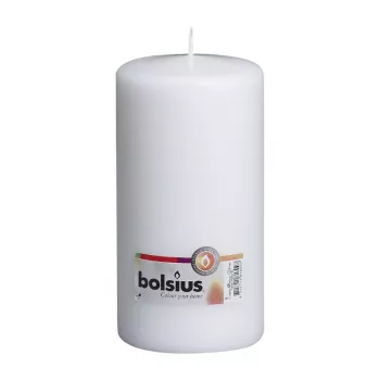 BOLSIUS kaars cilinder Ø200x98mm wit