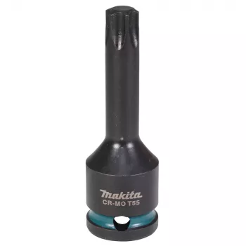 Makita Impact Black 1/2 inch aandrijf Torx dopsleutel T55, 78 mm lengte E-19847