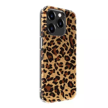 Evelatus Apple iPhone 15 Pro polycarbonaat hoesje luipaardpatroon