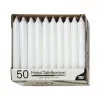 PAPSTAR kaars wit 196 mm hoogte 22 mm diameter, 100 stuks, paraffine, 7 uur brandduur