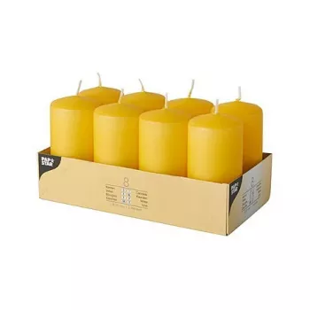 PAPSTAR goudgele stompkaars 10 cm