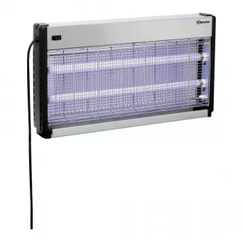 Bartscher IV-65 Elektrische Insectenverdelger, 2x15 W UV-A-buizen, 150 m² dekking, 2500 V raster, wandmontage/vrijstaand, aluminium/kunststof