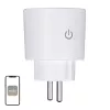 MOES MWP-EU16M-WH-MS slimme stekker met energiemeting, 16A, Wi-Fi, wit