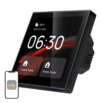 MOES CCP-TY-LN Wi-Fi/ZigBee-bedieningspaneel met 4 inch lcd-display