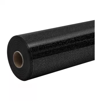 HTVRONT glitter flexfolie, 30,5 cm x 90 cm (zwart)