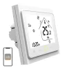 MOES BHT-002 wifi LCD slimme waterverwarmingsthermostaat, touchscreen, app- & spraakbediening, wit