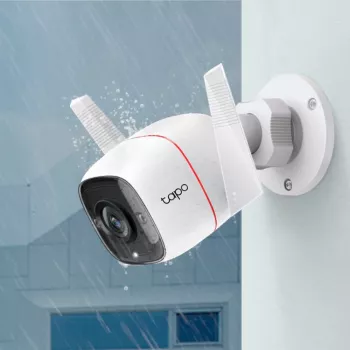 TP-Link Tapo C310 bewakingscamera voor buiten, 3MP, IP66, nachtzicht, tweeweg-audio