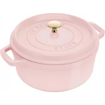 STAUB LA COCOTTE ronde gietijzeren braadpan 2,6L roze