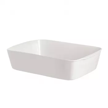 LA PORCELLANA BIANCA Anghiari lasagnevorm - wit, 35 x 25 cm