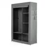 RAYEN textiele kledingkast 105 x 45 x 161 cm grijs
