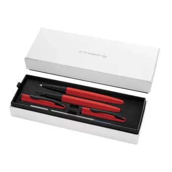 Pelikan Jazz Noble Elegance rood schrijfpakket – vulpen & balpen 400197481