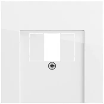 Gira 027670 System 70 afdekking voor TAE en USB, zuiver wit glanzend