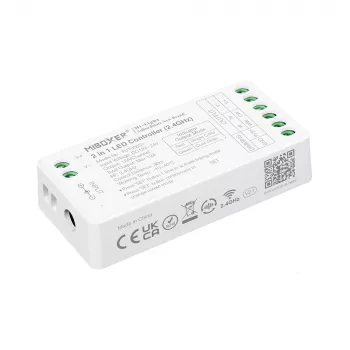 MiBoxer FUT035S+16kHz 2-in-1 dual white LED-controller (DC12/24V, 2,4GHz, 16kHz flikkervrij)