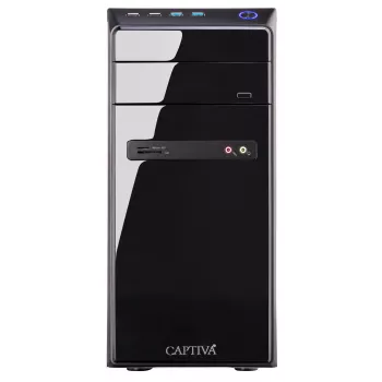 Captiva Business/Office R10-0450 desktop-pc - AMD Ryzen 7 5700G, 16GB DDR4, 500GB SSD + 4TB HDD, Wi-Fi 6, zwart