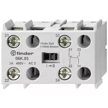 Finder hulpcontactmodule voor 6K.04 serie bewakingsrelais (06K.03)