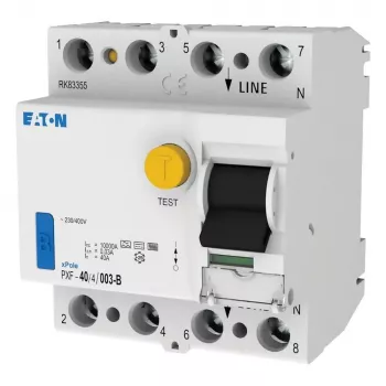 EATON PXF-40/4/003-B aardlekschakelaar, 40A, 4-polig, 30mA, type B 300299