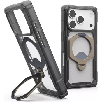 UAG Urban Armor Gear Plasma XTE 360 MagSafe Kickstand-hoes voor Apple iPhone 18 Pro/17 Pro – Ash (Translucent Grey) 114573113136