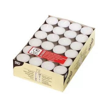 PAPSTAR witte theelichtjes - 72 stuks