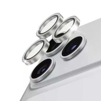 PanzerGlass Hoops keramische lensbescherming glitter zilver voor iPhone 18 Pro / 18 Pro Max
