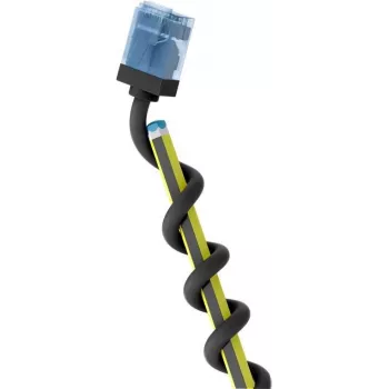 Goobay ultraflexibele CAT 6A Slim U/UTP patchkabel, zwart, 0,25 m, extra korte snagless-aansluitingen 74233