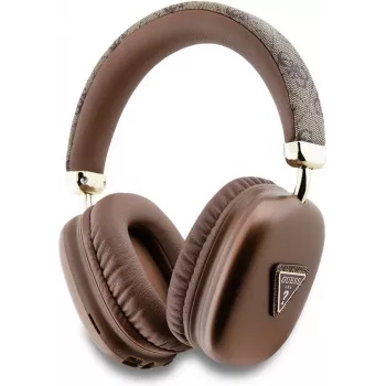 GUESS Bluetooth 5.3 over-ear-koptelefoon met 4G Triangle-logo, bruin