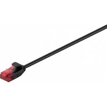 Goobay CAT 6 Slim patchkabel, U/UTP, zwart, 0,5 m 93713