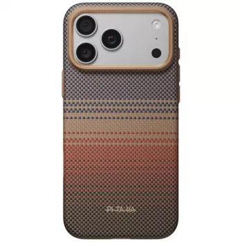 PITAKA Summa hoesje voor iPhone 18 Pro Max / 17 Pro Max – Sunset aramidevezel MagSafe telefoonhoesje