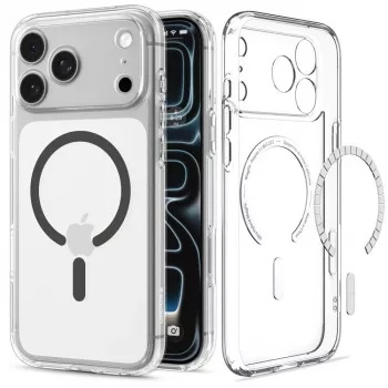 SPIGEN Ultra Hybrid MagSafe iPhone 17 Pro / 18 Pro transparant/graphiet