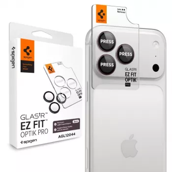 Spigen Optik Pro GLAS.tR EZ FIT camera-objectiefbescherming 2-pack voor iPhone 18 Pro/18 Pro Max – Dark Cherry