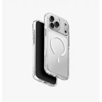 UNIQ LifePro Xtreme MagClick oplaadhoes voor iPhone 18 Pro Max / 17 Pro Max – transparant glitter