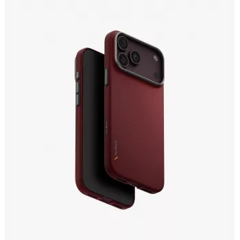UNIQ Keva Edge Magclick oplaadhoes voor iPhone 18 Pro Max / 17 Pro Max – rood