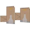 SIGEL kerstkaart A6 ijsbeer met vallende ster, kraftkarton 225 g/m², voor laserprinters en kopieerapparaten, 1 stuk (DS084)