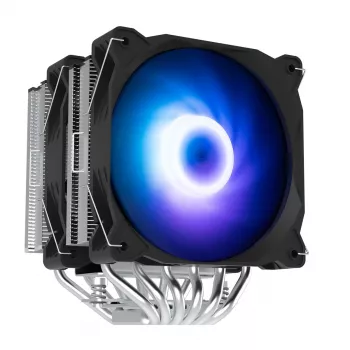Zalman CNPS12X BP ARGB dual-tower CPU-koeler, 2x120mm PWM-ventilatoren, zwart