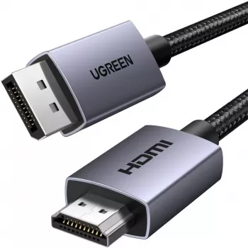 UGREEN HDMI naar DisplayPort actieve converterkabel 4K 30Hz 3m zwart
