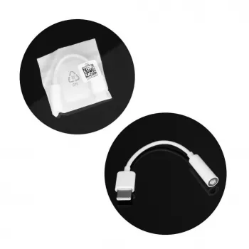 Huawei CM20 USB-C naar 3,5 mm audiokabel - wit